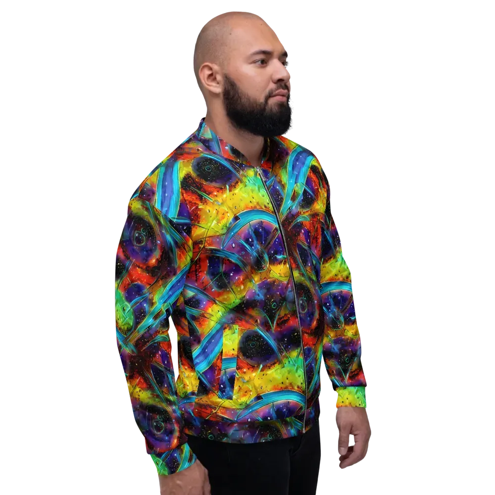 Electric Chromatica on Bomber Jacket — Right