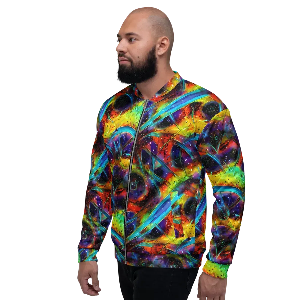 Electric Chromatica on Bomber Jacket — Left