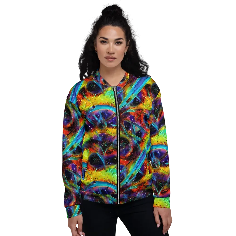Electric Chromatica on Bomber Jacket — Front