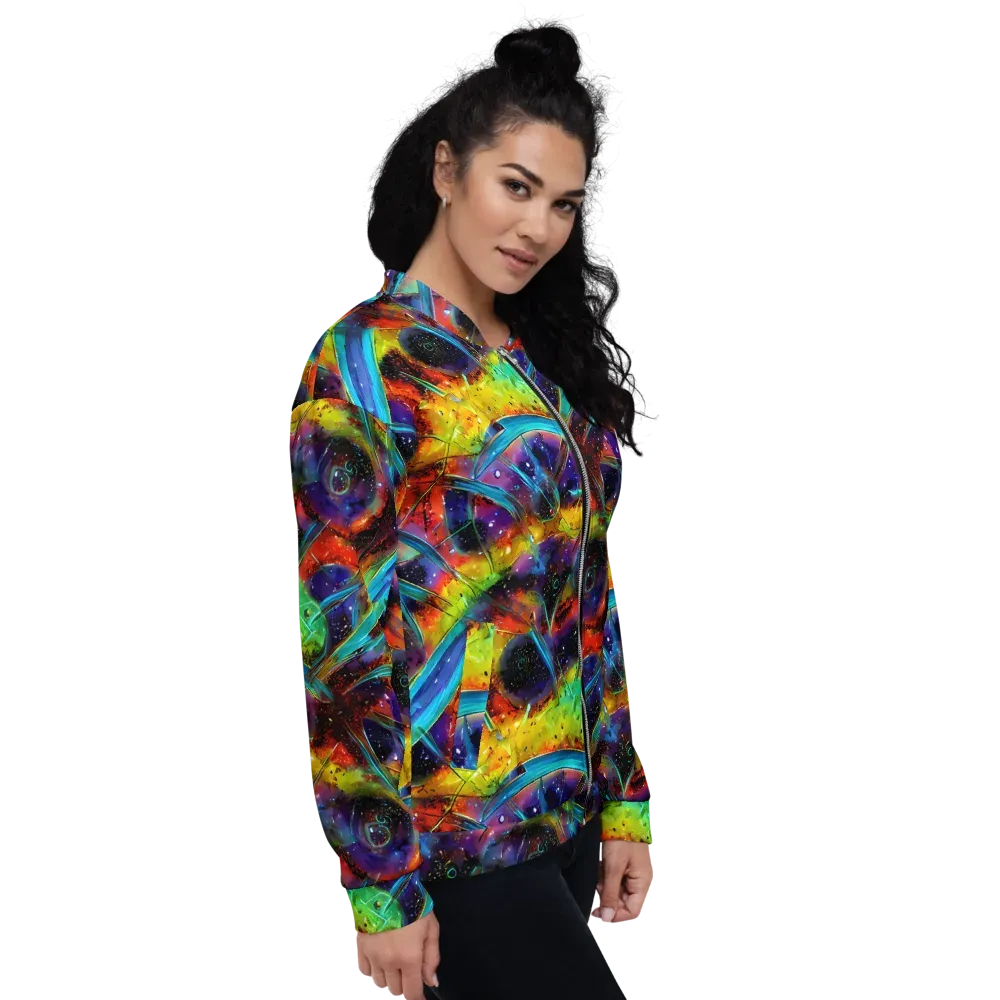 Electric Chromatica on Bomber Jacket — Right