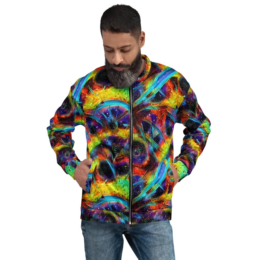 Electric Chromatica on Bomber Jacket — Front