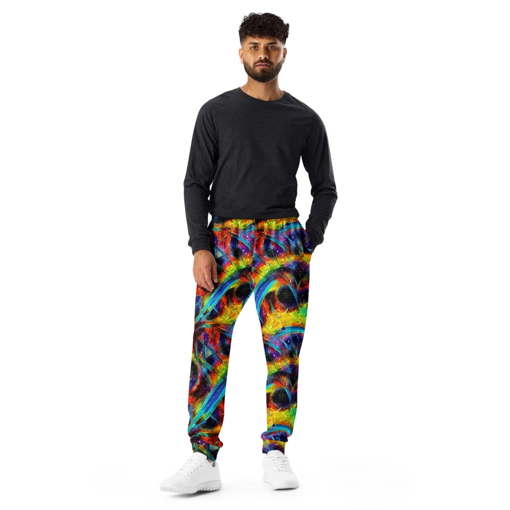 Electric Chromatica on Men's Joggers — Front