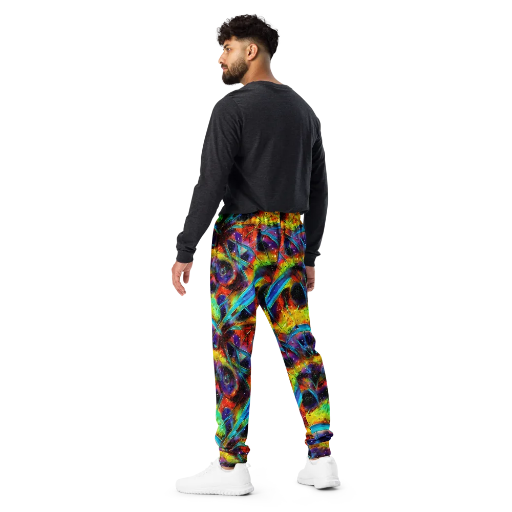 Electric Chromatica on Men's Joggers — Back