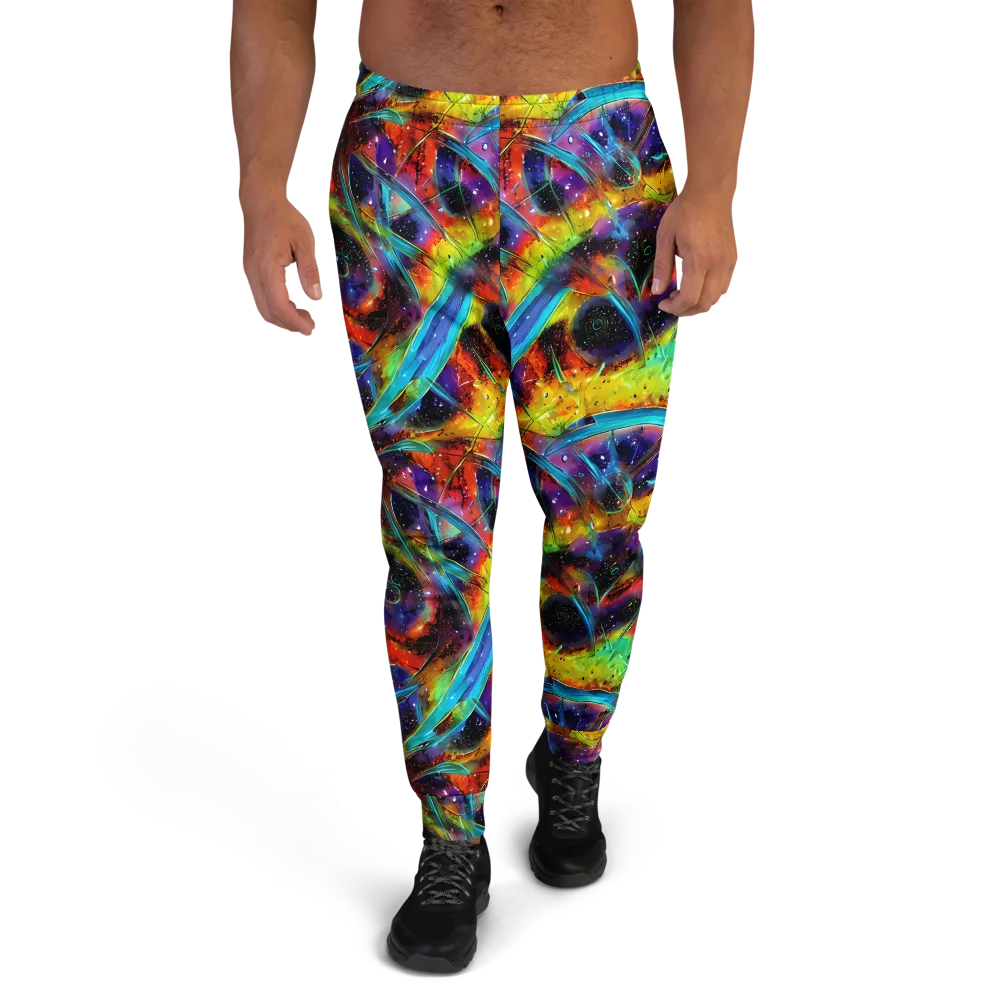 Electric Chromatica on Men's Joggers — Front