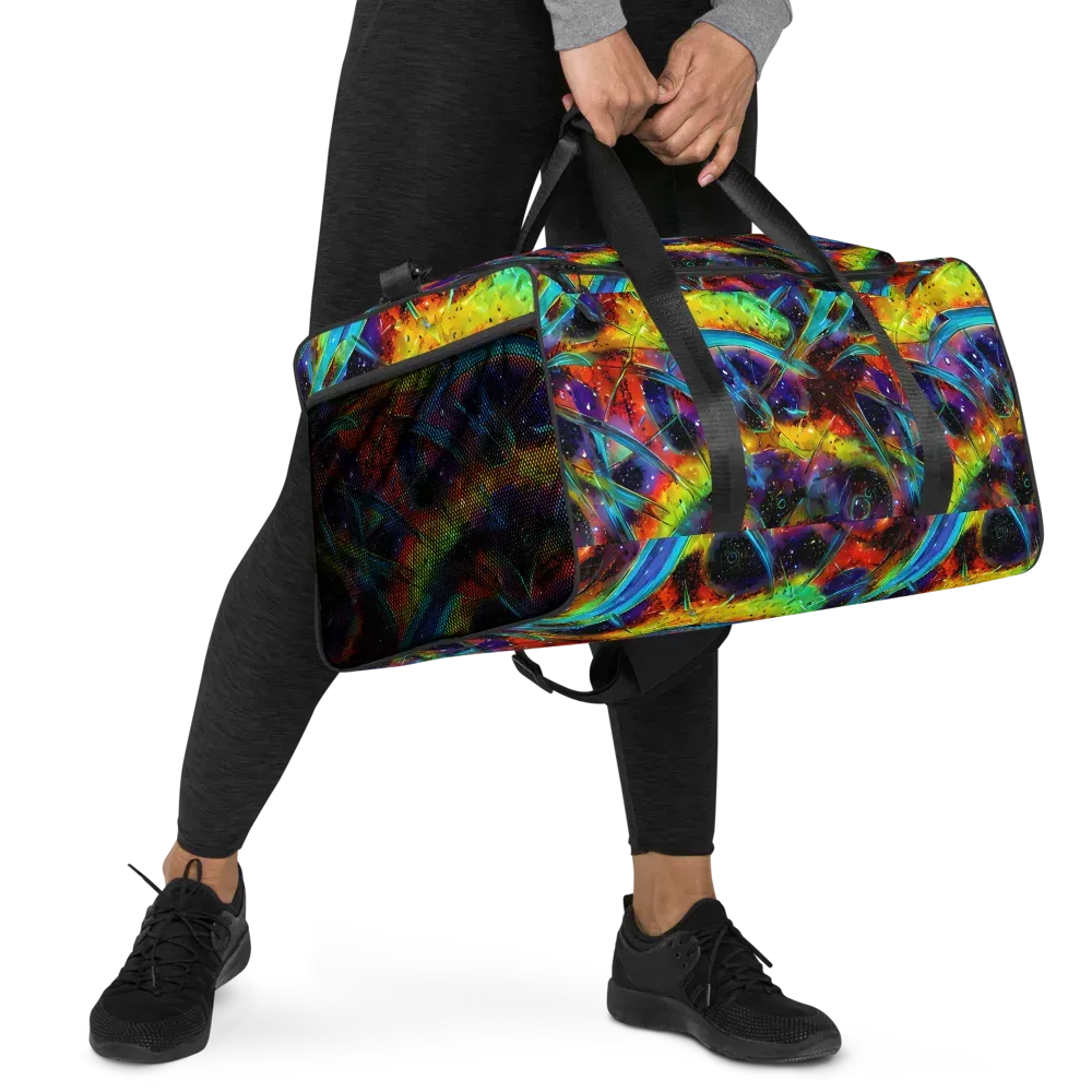 Electric Chromatica on Duffle Bag — Right Front