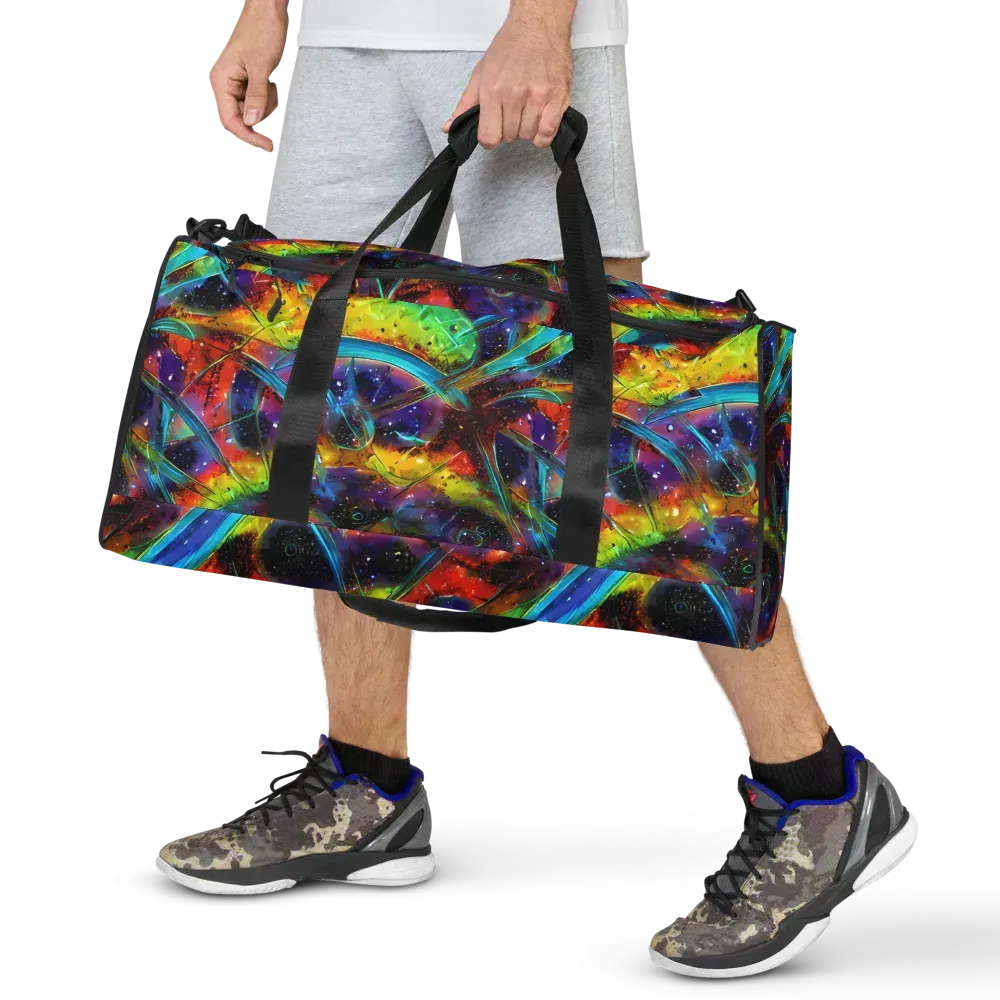 Electric Chromatica on Duffle Bag — Front