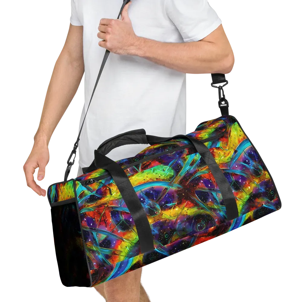 Electric Chromatica on Duffle Bag — Right Front
