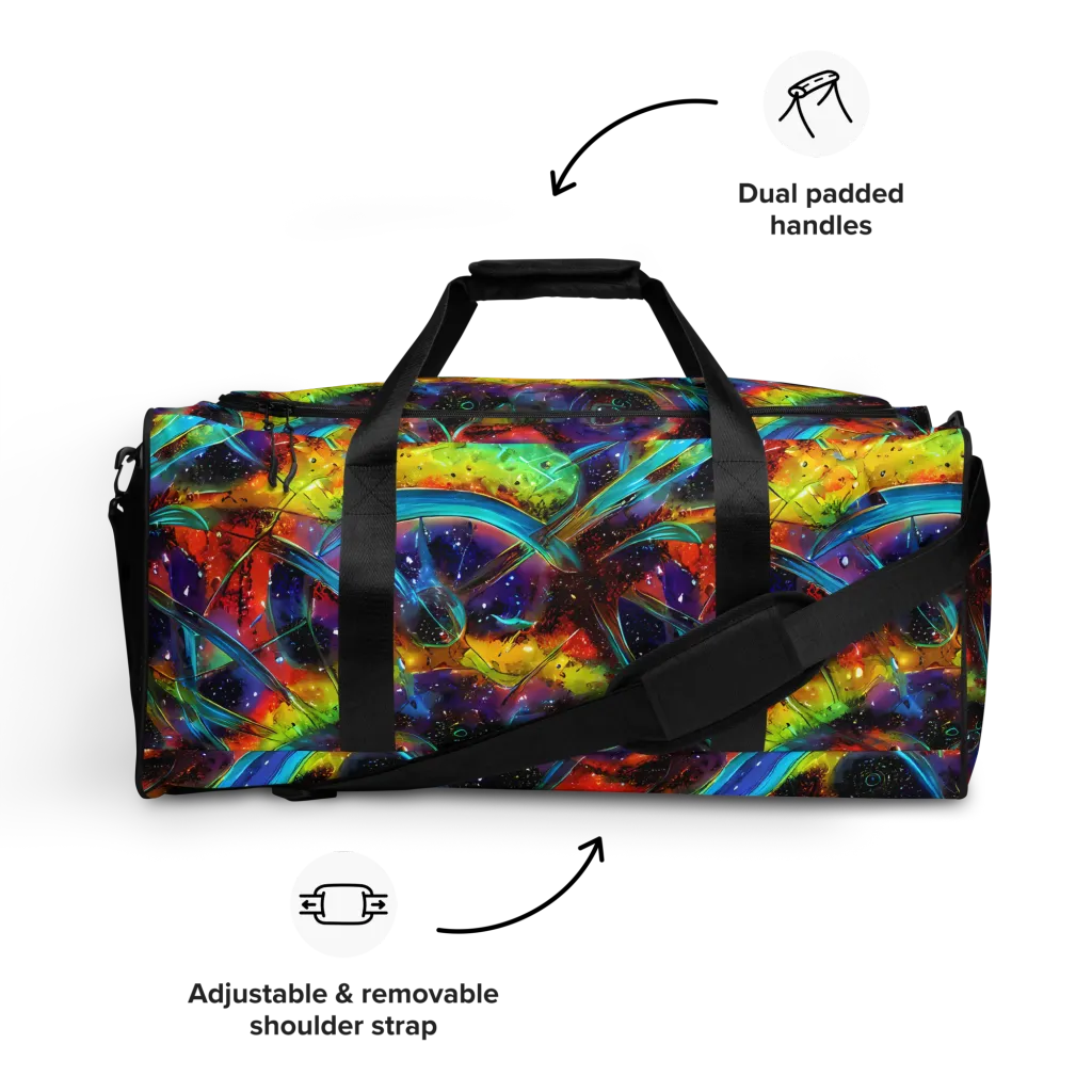 Electric Chromatica on Duffle Bag — Front