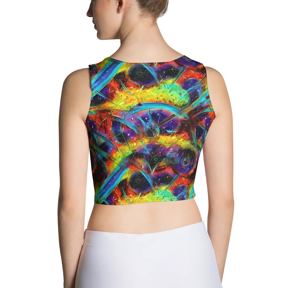 Electric Chromatica on Crop Top — Back
