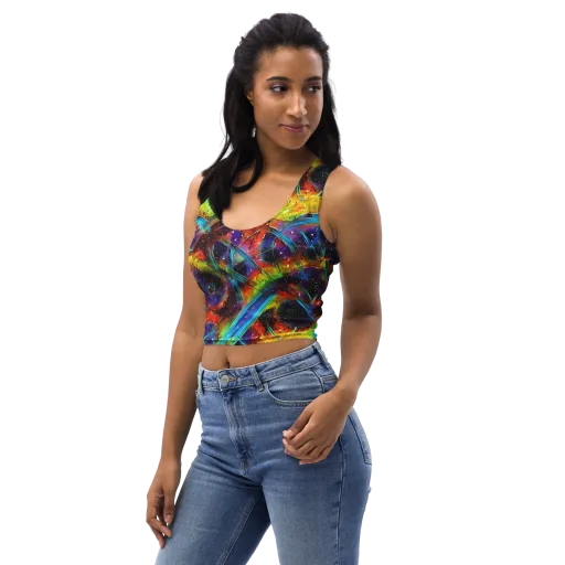 Electric Chromatica on a Crop Top