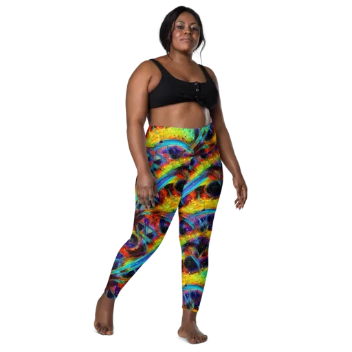 Electric Chromatica on a Leggings with Pockets