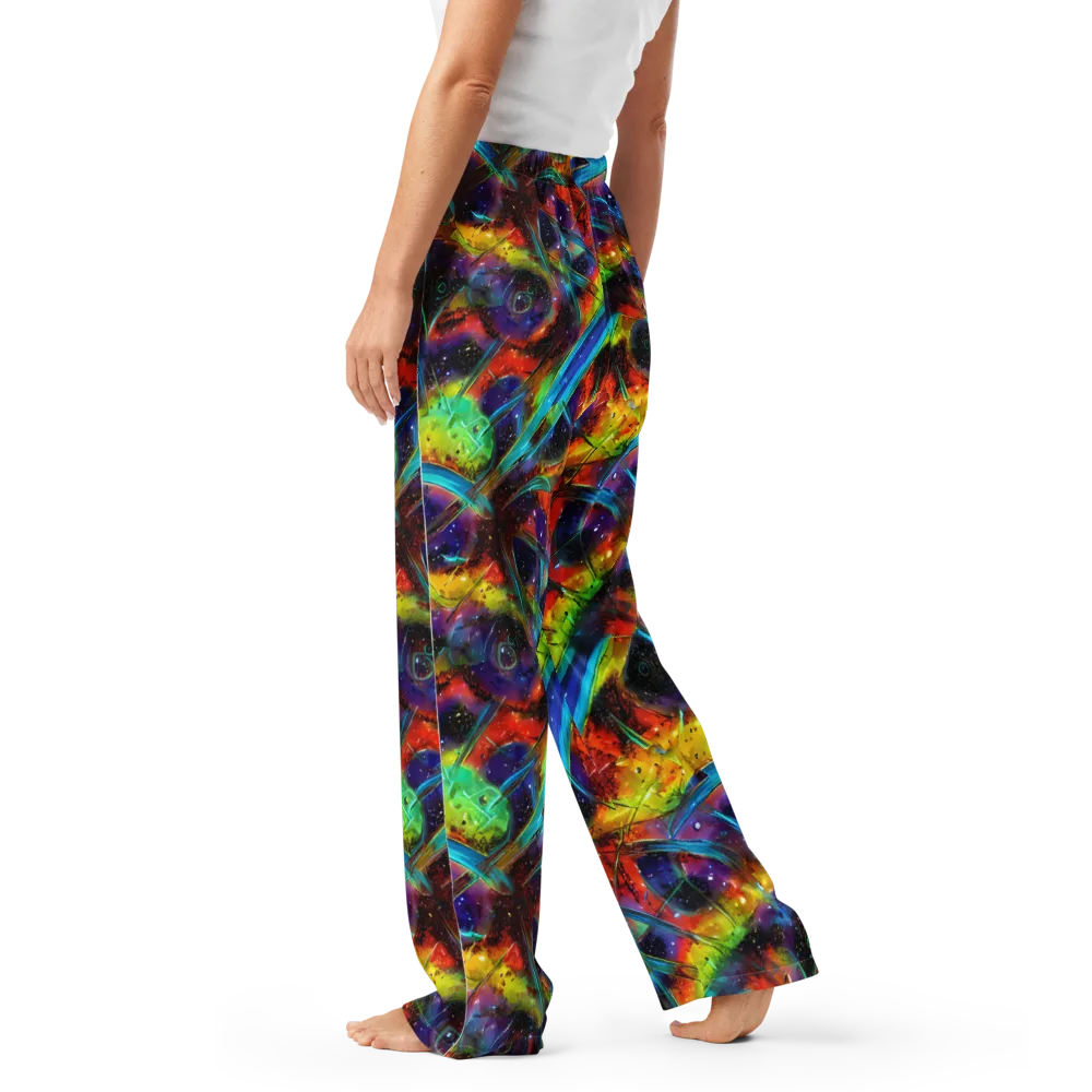 Electric Chromatica on Women's Pajama Pants — Left