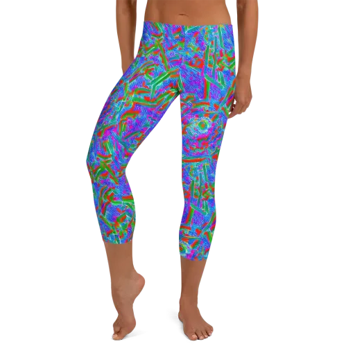 Acid Comet on a Capri Leggings