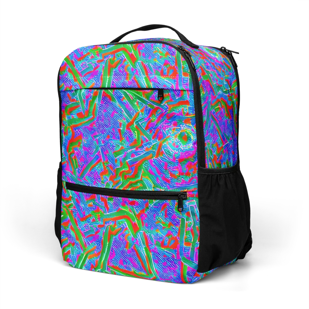 Acid Comet on Utility Backpack — Left Front