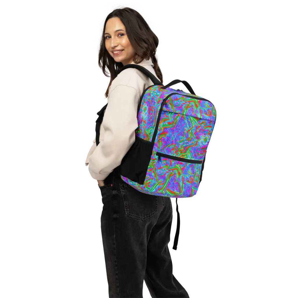 Acid Comet on Utility Backpack — Back