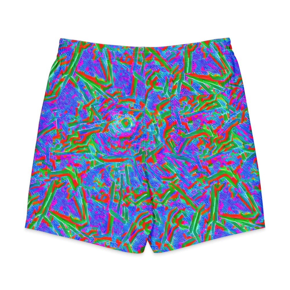 Acid Comet on Men's Board Shorts — Back