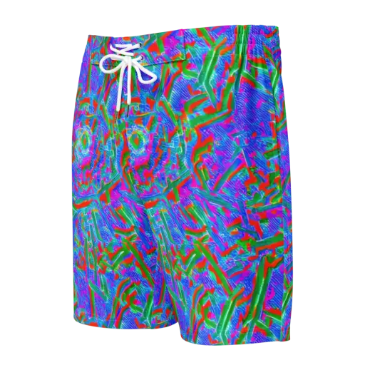 Acid Comet on a Men's Board Shorts