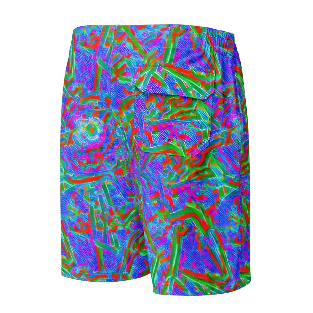 Acid Comet on Men's Board Shorts — Back