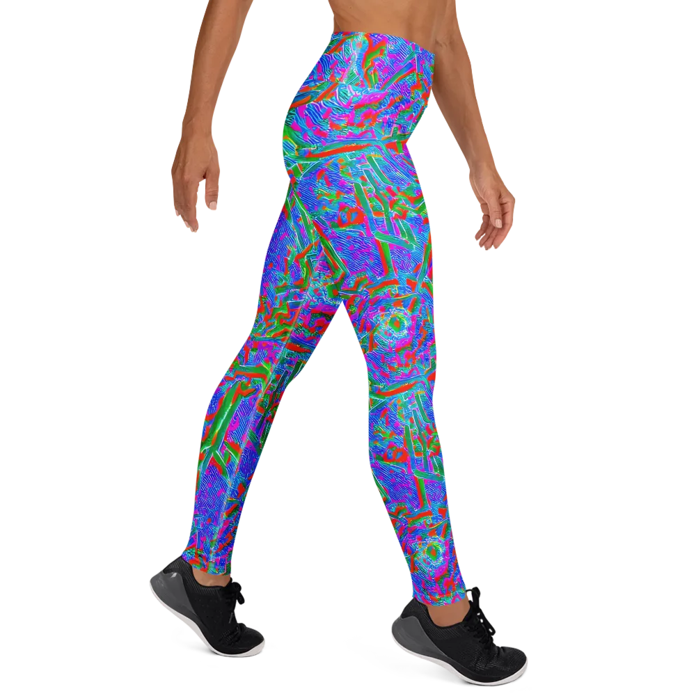 Acid Comet on Yoga Leggings — Right