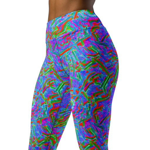 Acid Comet on a Yoga Leggings