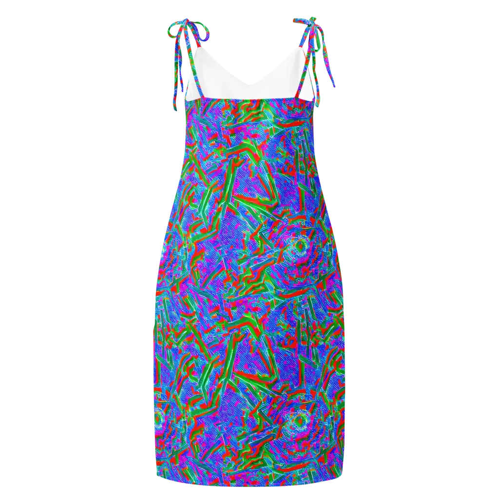 Acid Comet on Slip Dress — Back