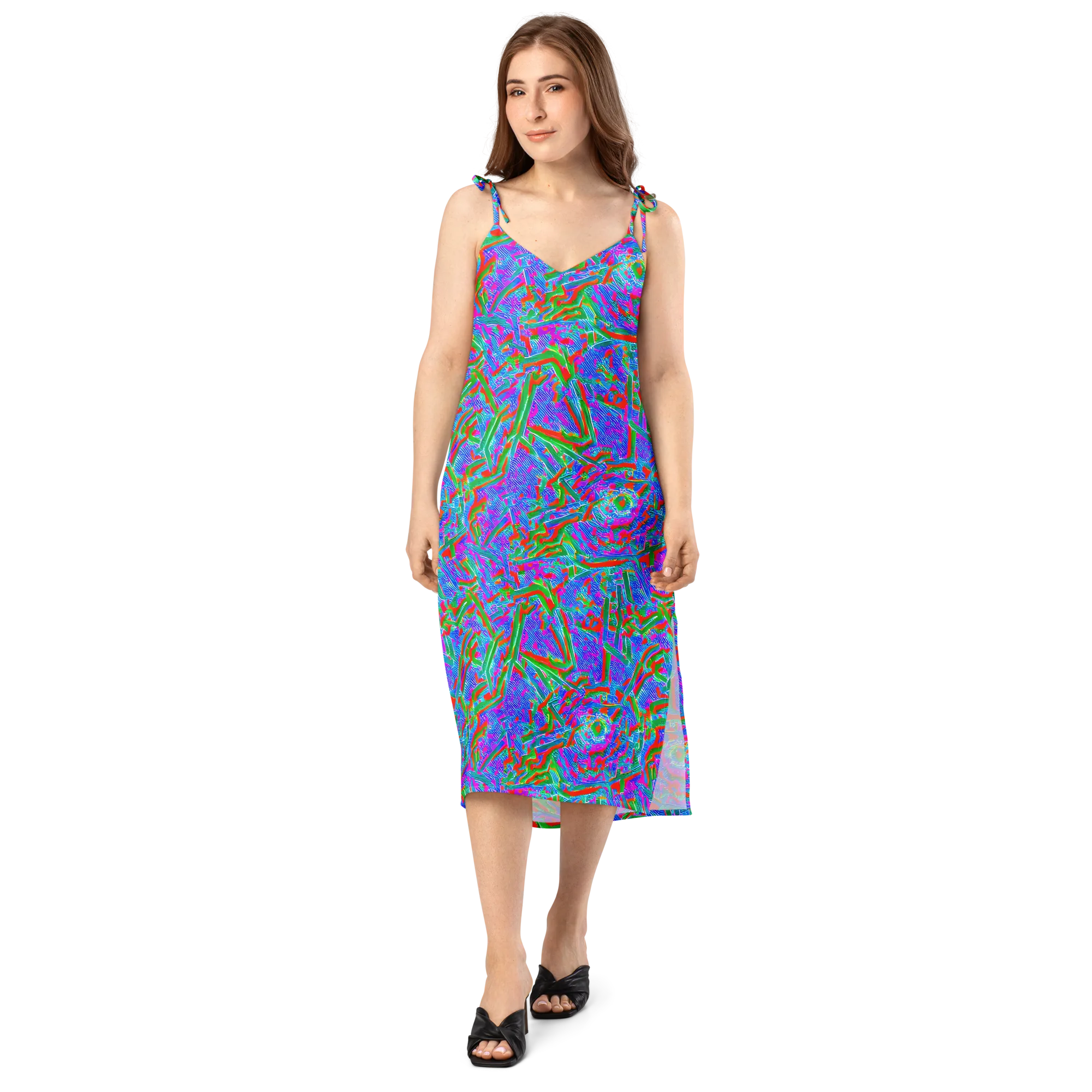 Acid Comet on Slip Dress — Front