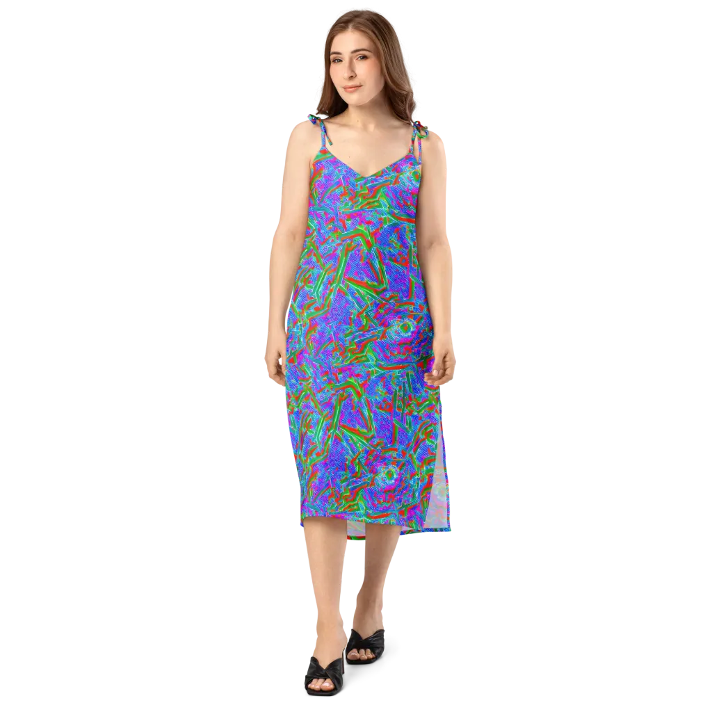 Acid Comet on Slip Dress — Front