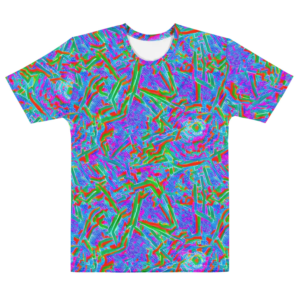 Acid Comet on Men's Cotton Crew Neck T-Shirt — Front
