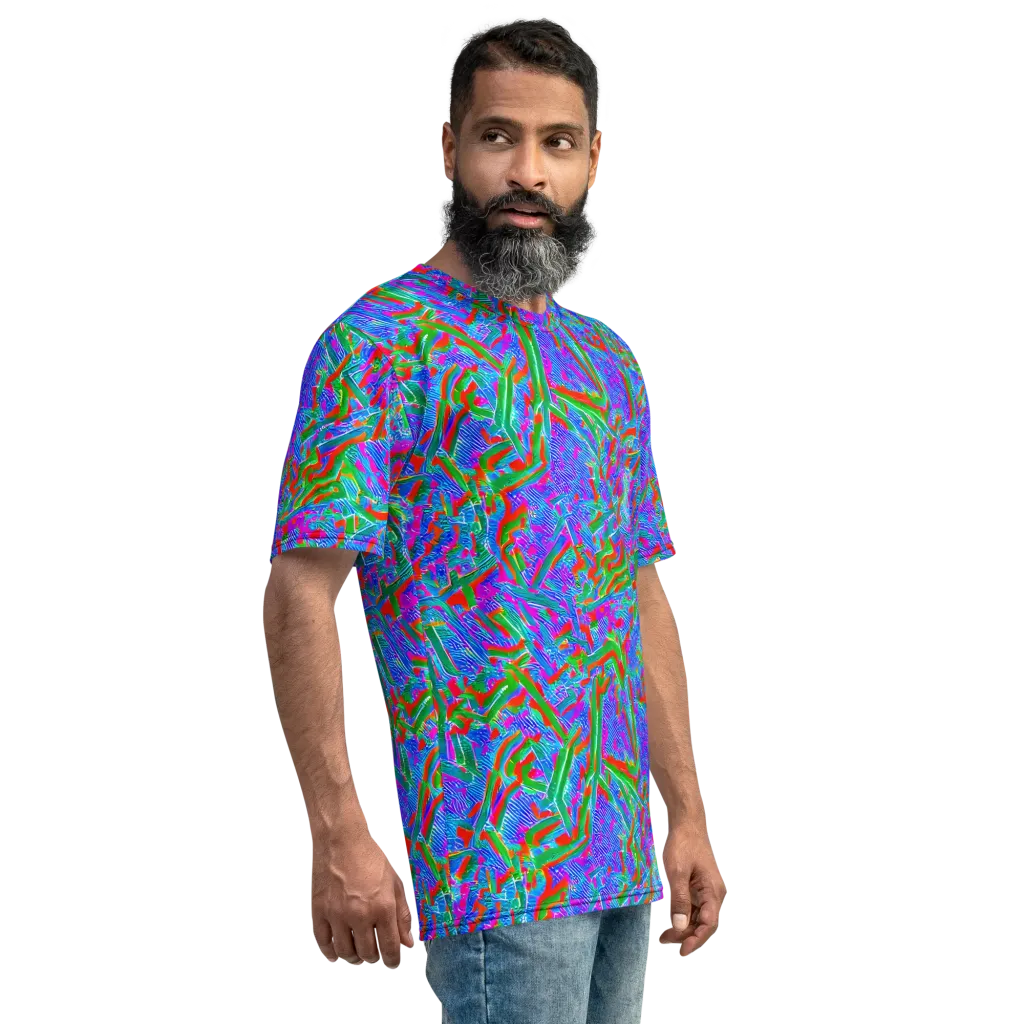 Acid Comet on Men's Crew Neck T-Shirt — Right