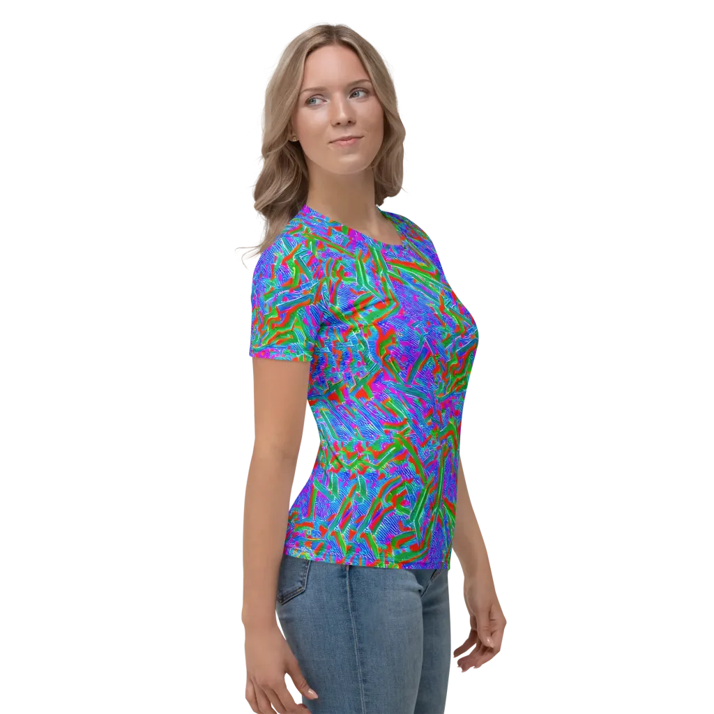 Acid Comet on Women's Crew Neck T-Shirt — Right