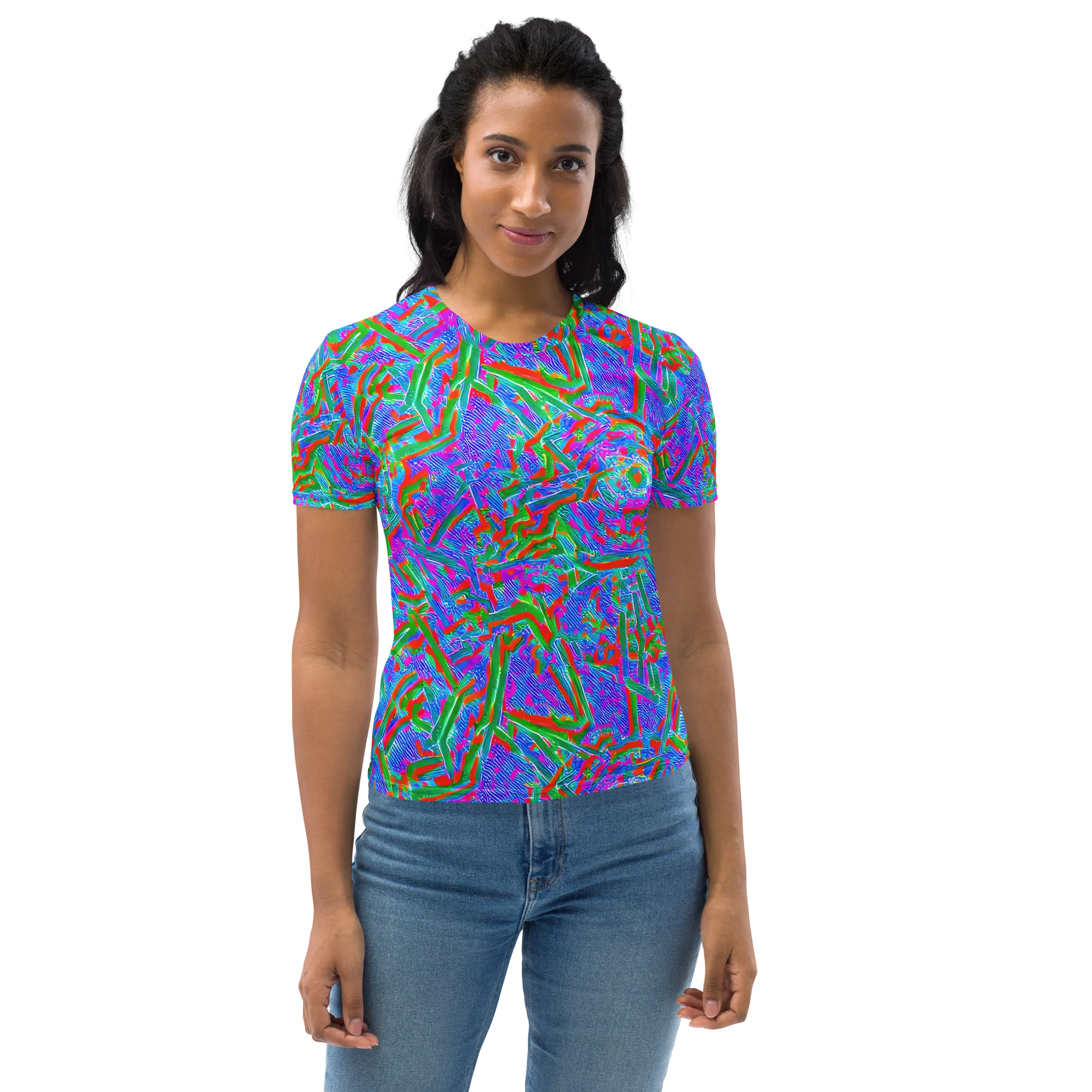 Acid Comet on Women's Crew Neck T-Shirt — Front