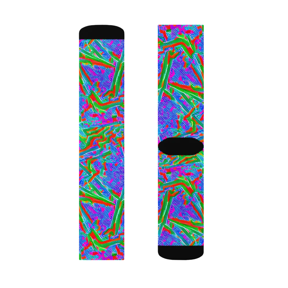 Acid Comet on Socks — Left Sock