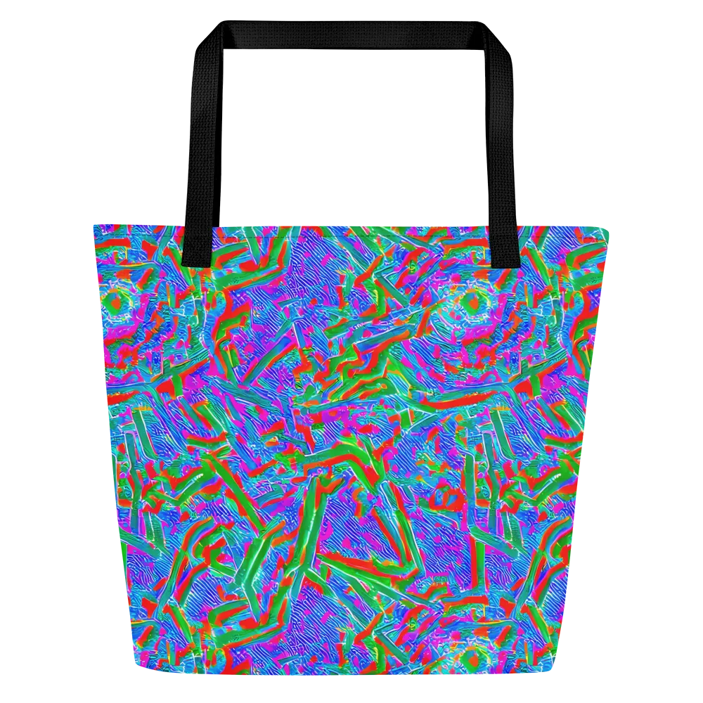 Acid Comet on Large Tote Bag W/ Pocket — Front