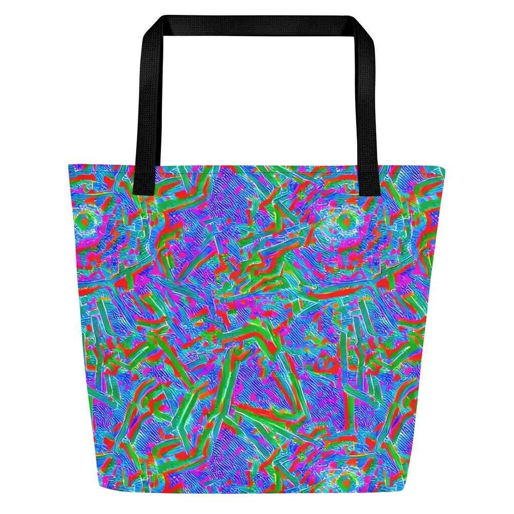 Acid Comet on Large Tote Bag W/ Pocket — Front