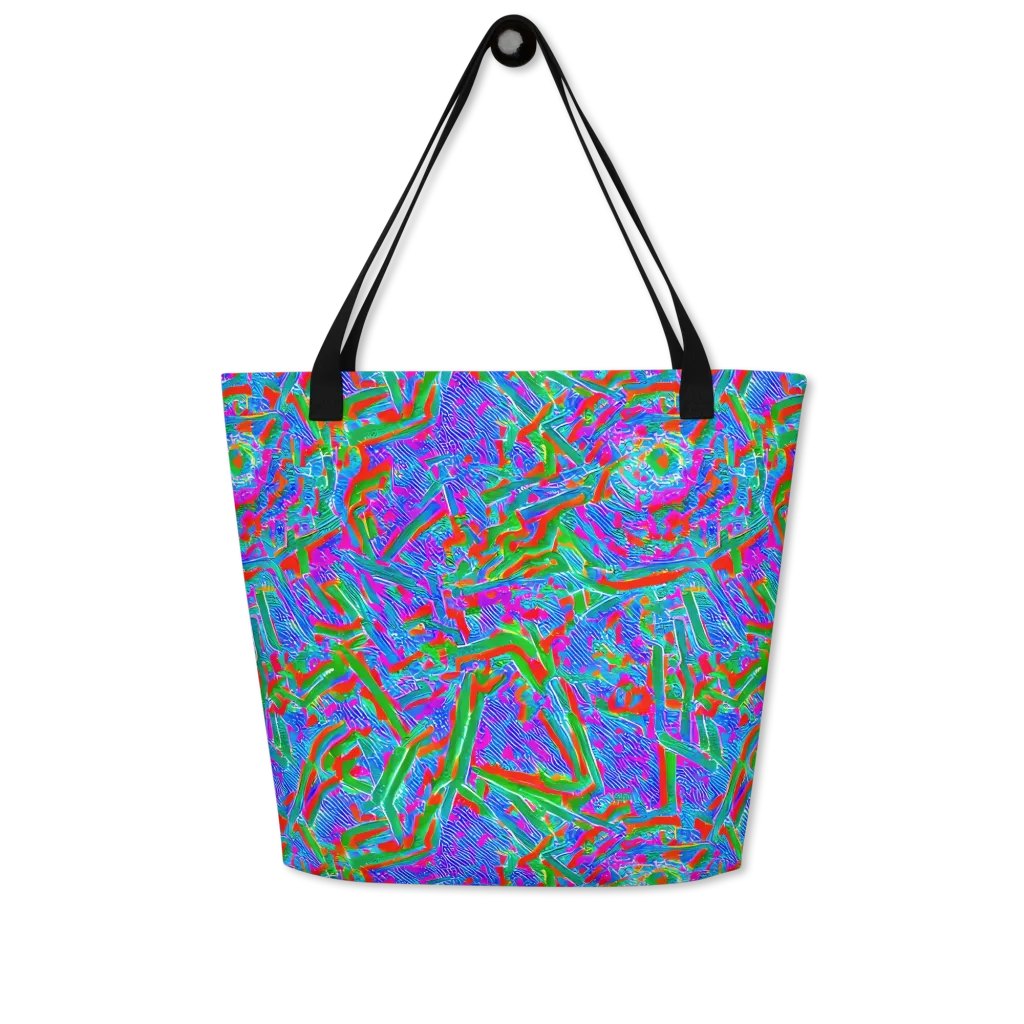 Acid Comet on Large Tote Bag W/ Pocket — Front