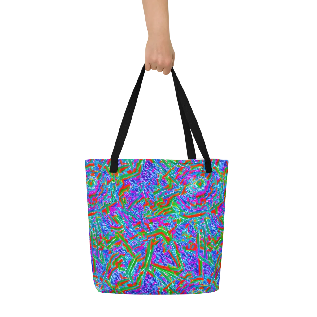 Acid Comet on Large Tote Bag W/ Pocket — Front