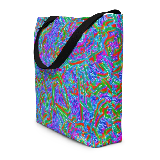 Acid Comet on a Large Tote Bag W/ Pocket