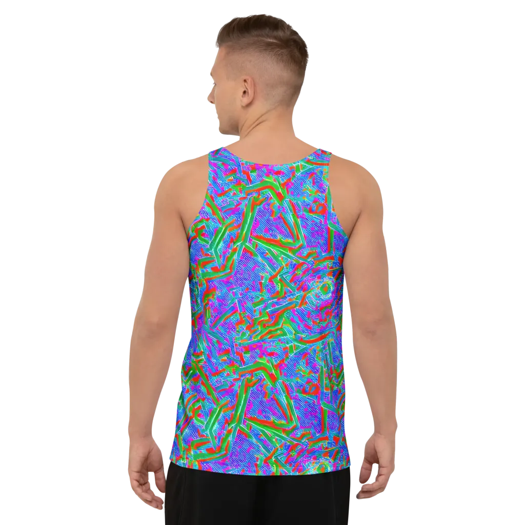 Acid Comet on Men's Tank Top — Back