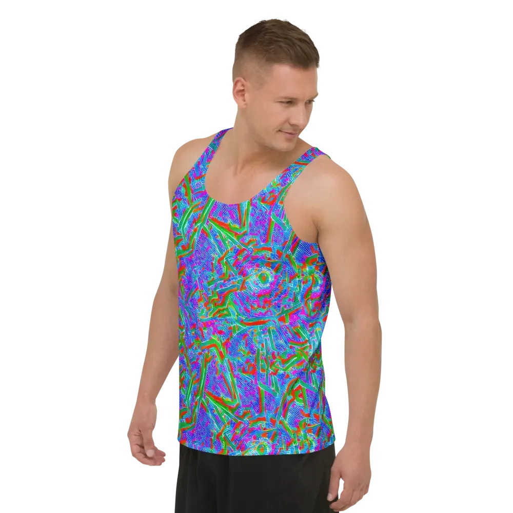 Acid Comet on Men's Tank Top — Left Front