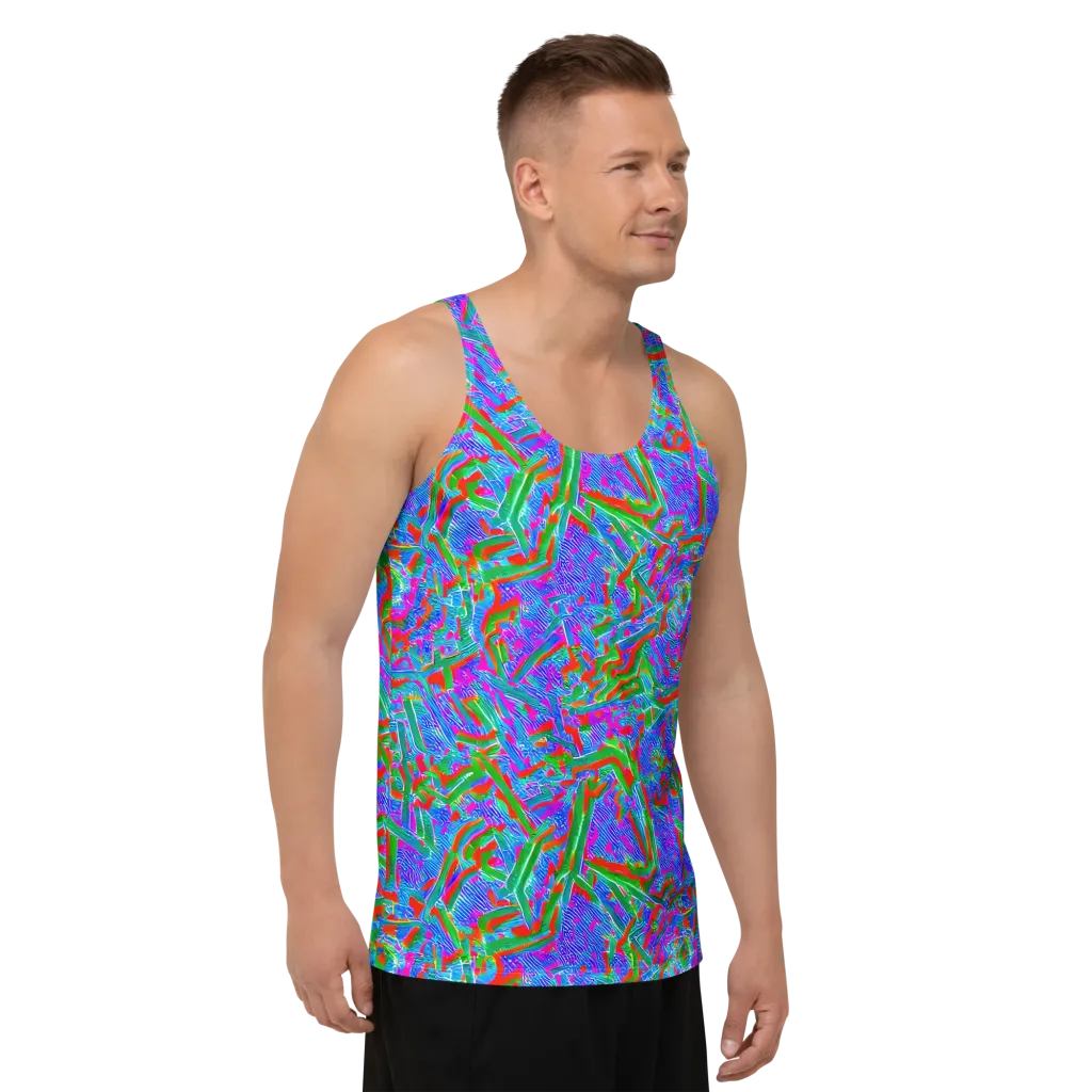 Acid Comet on Men's Tank Top — Right Front