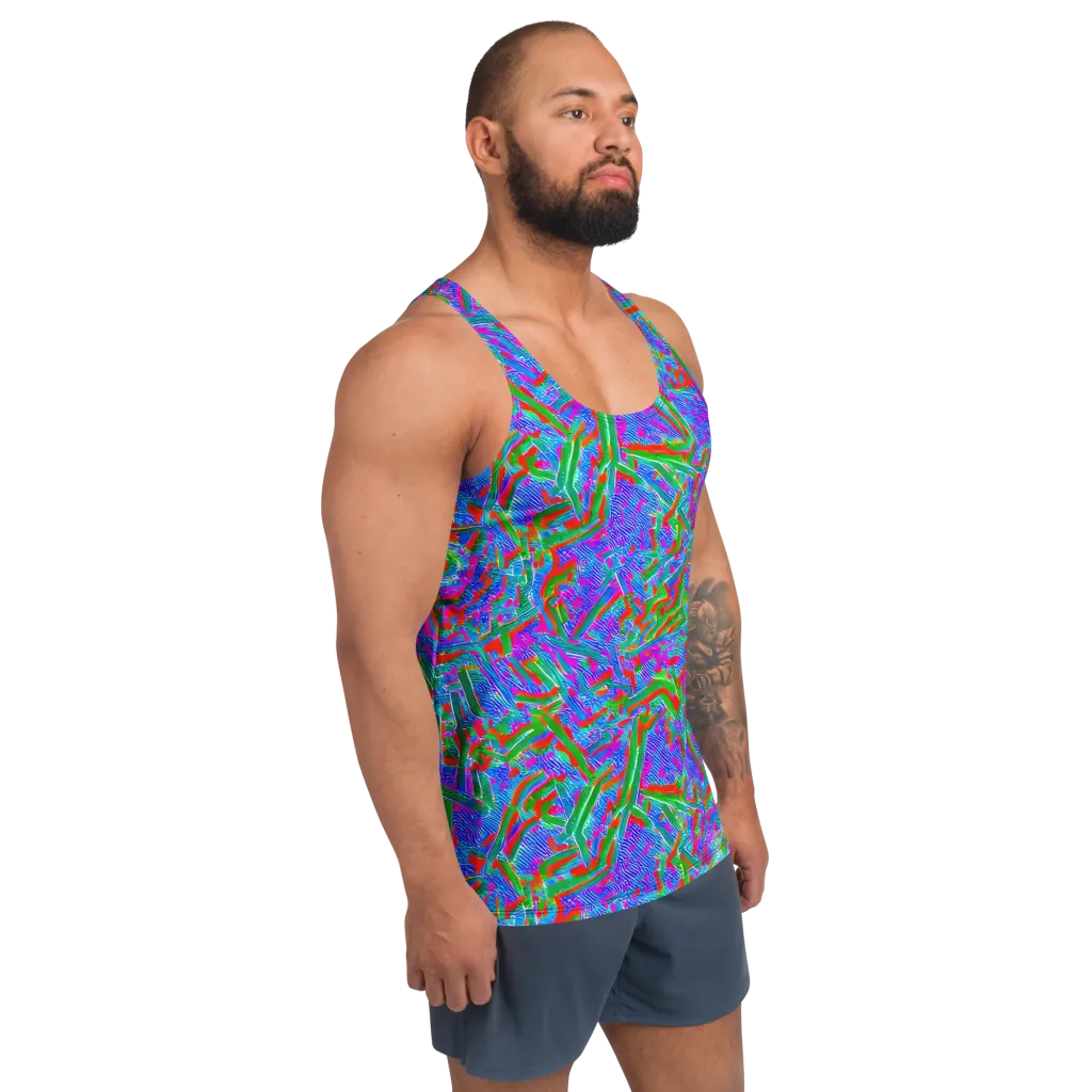Acid Comet on Men's Tank Top — Right Front