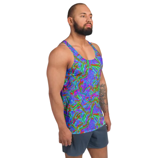 Acid Comet on a Men's Tank Top