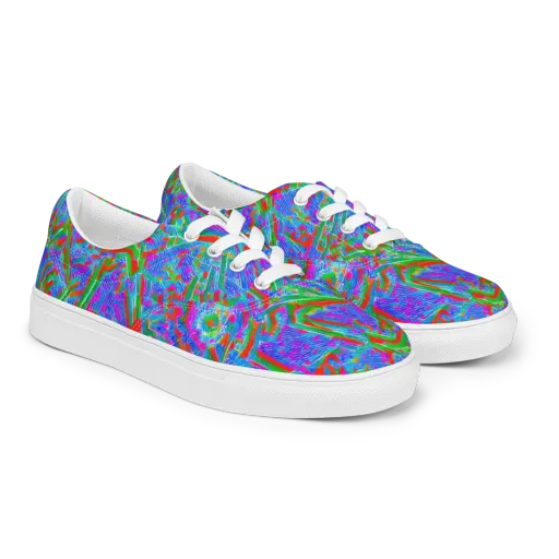 Acid Comet on a Men's Lace-Up Canvas Shoes