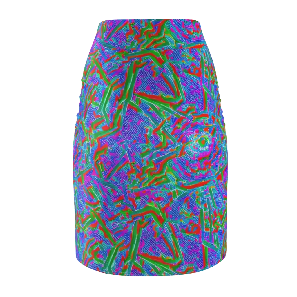 Acid Comet on Pencil Skirt — Back