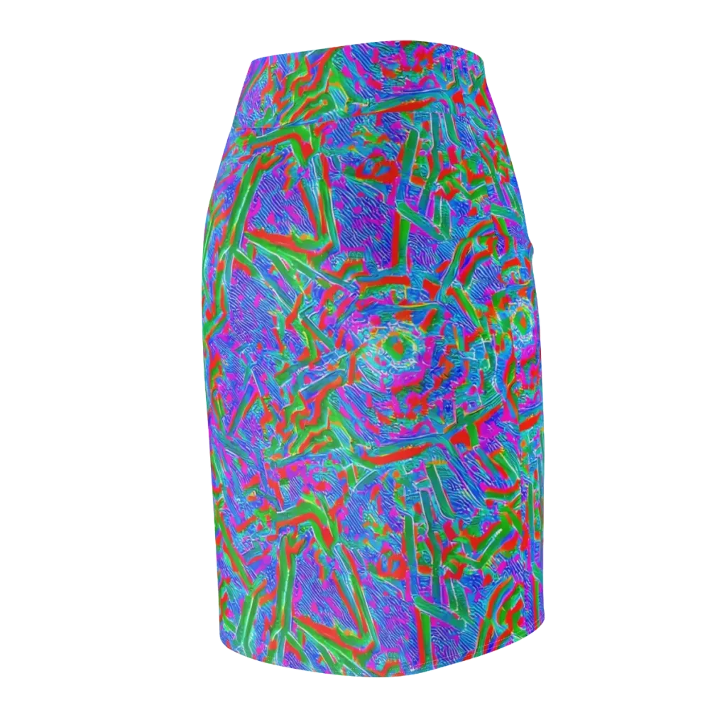 Acid Comet on Pencil Skirt — Back Side