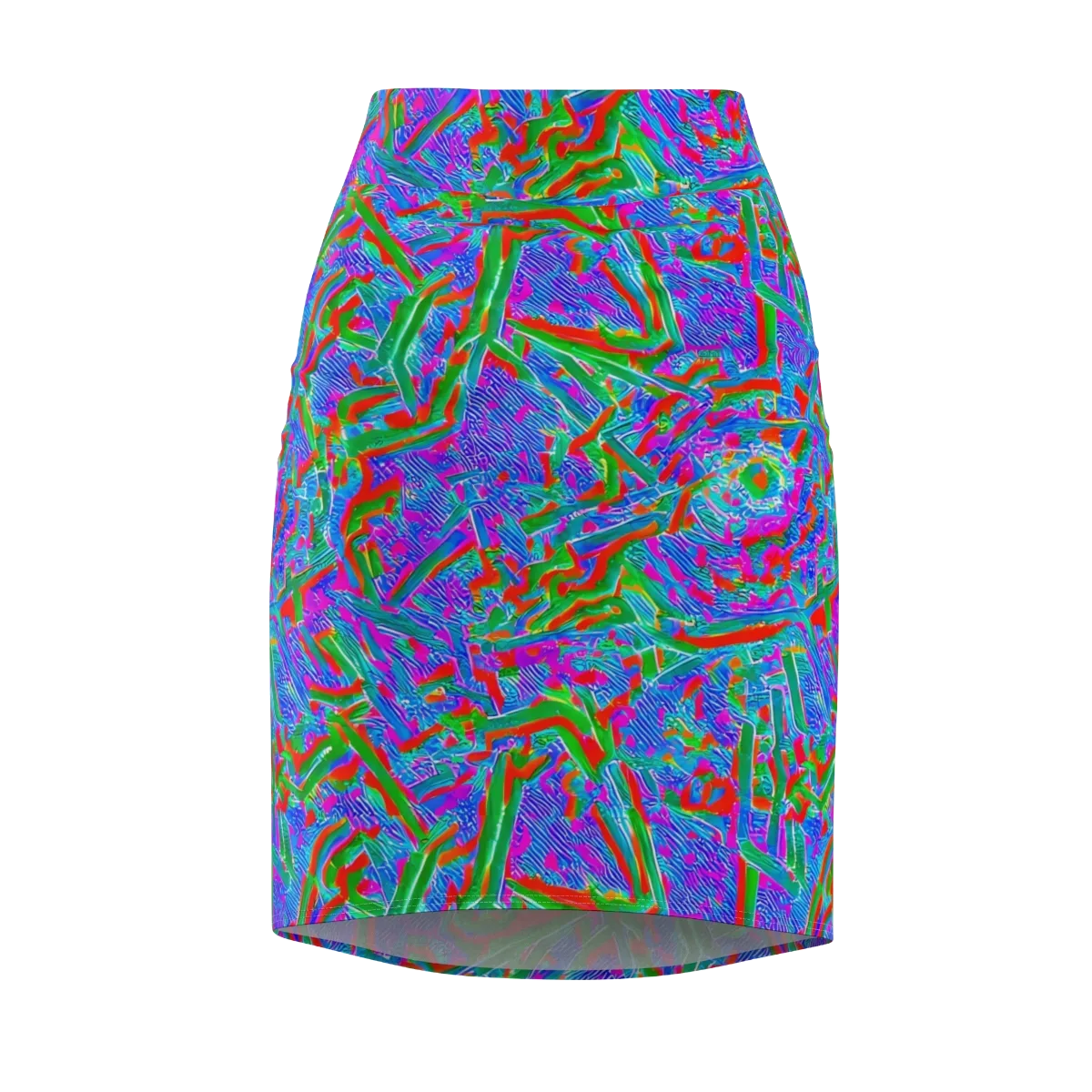 Acid Comet on Pencil Skirt — Front