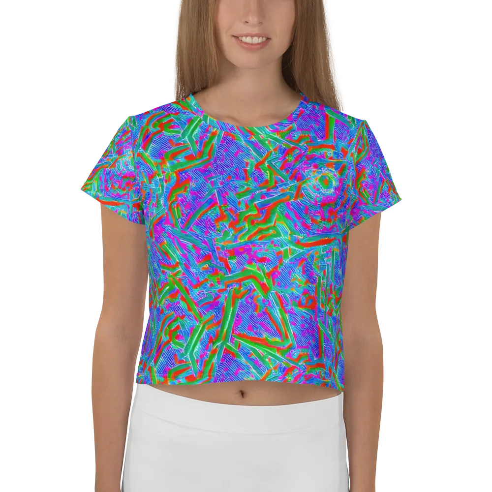 Acid Comet on Crop Tee — Front