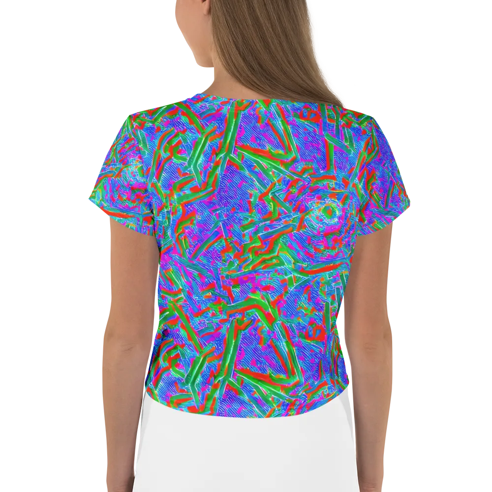 Acid Comet on Crop Tee — Back
