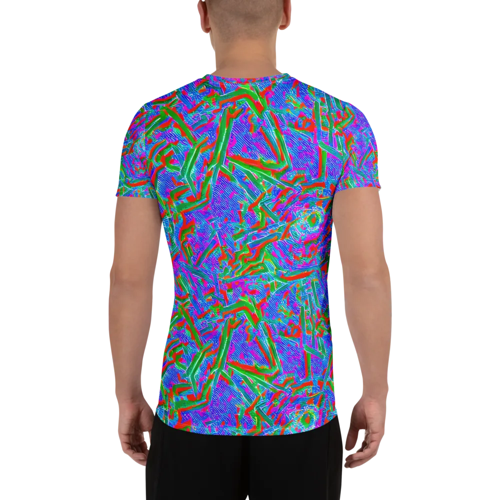 Acid Comet on Men's Athletic T-Shirt — Back