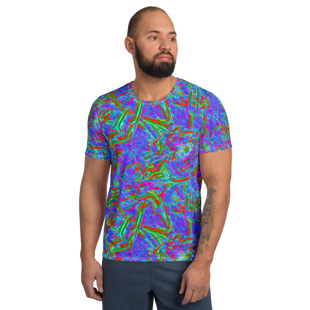 Acid Comet on Men's Athletic T-Shirt — Front